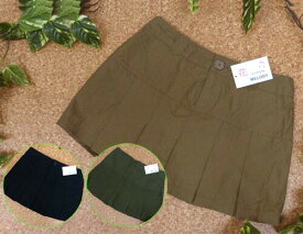 レディース 水着 カバーアップ スカート S/M/L f158 ビキニに タンキニに 水着用スカート UV対策 紫外線 プリーツ 女性用水着 ベージュ/緑/黒