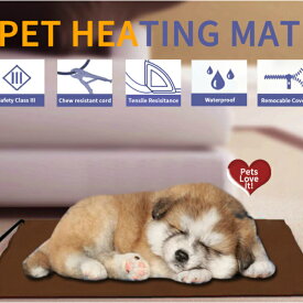 ペット用ホットカーペット ペットヒーター 猫 犬 ホットカーペット 恒温 12H ホットマット ペットマット ヒーター 噛み付き防止 過熱保護 カバー洗える ペット加熱パッド 暖房器具 寒さ対策 あったか ペット用カーペット