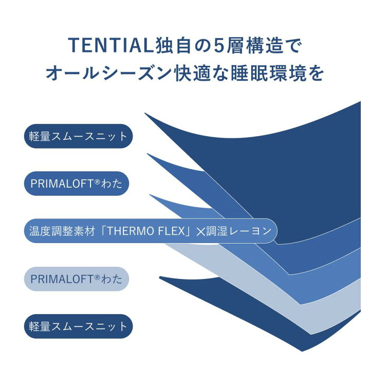 楽天市場】【TENTIAL公式】BAKUNE 通年寝具2点セット (肌掛け布団 