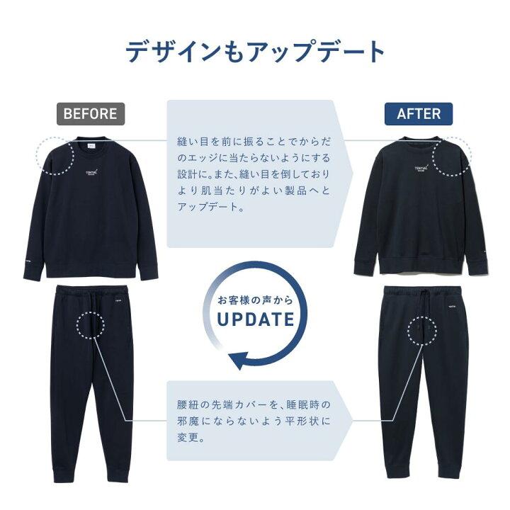 楽天市場】【TENTIAL公式】BAKUNE ウォーム リカバリーウェア 疲労回復 
