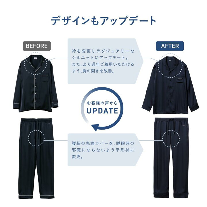 楽天市場】【TENTIAL 公式】BAKUNE パジャマ サテン リカバリーウェア 