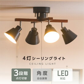 シーリングライト おしゃれ ペンダントライト LED 対応 かわいい 北欧 6畳 8畳 照明 間接照明 天井照明 モダン シンプル リビング カフェ風 スポットライト 4灯 居間用 ダイニング用 食卓用 子供部屋 送料無料 lsld4x-15