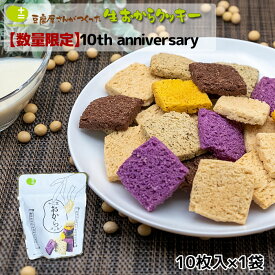 おからクッキー 10th anniversary 十二堂 10周年記念アソート 10枚入り バター マーガリン 卵 牛乳 不使用 保存料 香料 無添加 ダイエット ギフト プレゼント スイーツ 砂糖不使用 プレーン ココア 紅茶 紫いも かぼちゃ