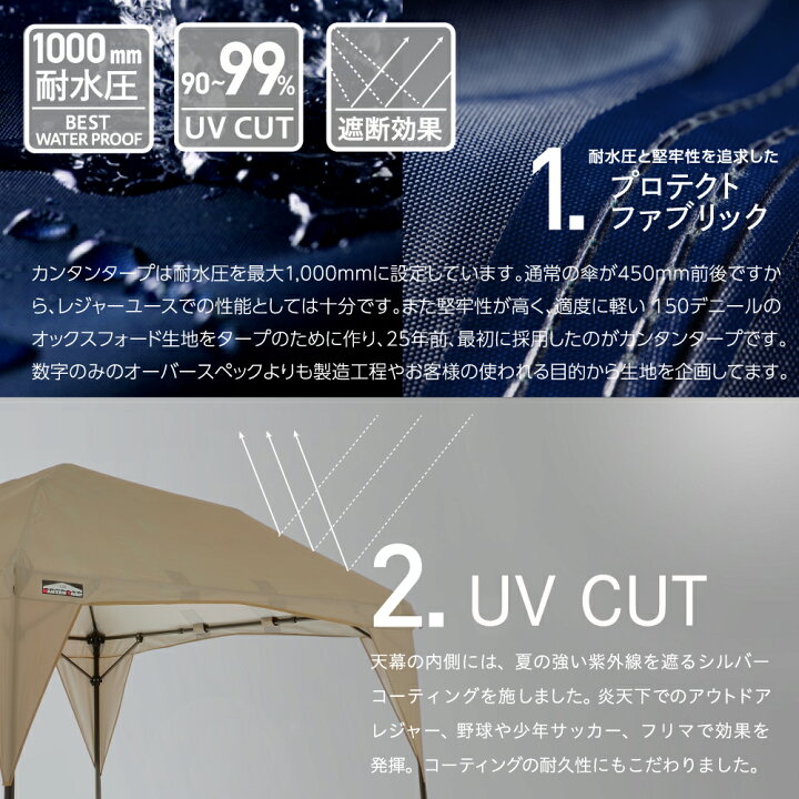楽天市場】【名入れ受付中】カンタンタープ220キャンプカスタム 