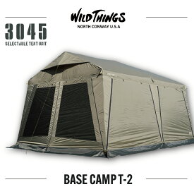 【ポイント5倍！】【公式】ワイルドシングス WILD THINGS　BASE CAMP T-2 ベースキャンプ タープ シェルター テント GO OUT CAMP HACK ロッジ型 業務用 大型 野外 露店 店頭販売 大型シェルター アウトドア