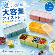 【1点目7%OF，2点目で50%OF】製氷皿 シリコン ふた付き シリコン冷凍トレー 蓋付き 2/4分割 1L 250ml 500…