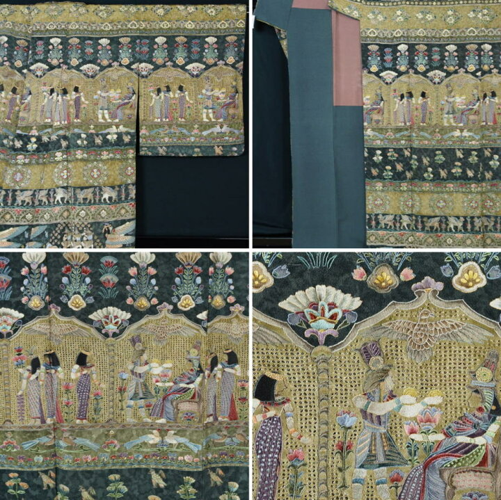 楽天市場】リサイクル着物 訪問着 特選 美品 総スワトウ刺繍 訪問着