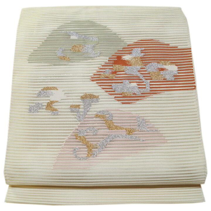 楽天市場】夏物 八寸名古屋帯 絽 綴れ 入山に松模様 正絹 お太鼓柄  