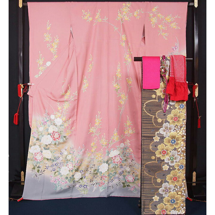 楽天市場】新品仕立上り 振袖6点セット 振袖・袋帯・長襦袢・帯揚げ〆 