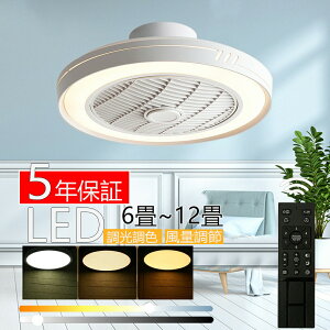 【2年保証】 シーリングファンライト DCモーター LED おしゃれ 北欧 電気 シーリングファン オシャレ 照明器具 6畳 8畳 10畳 12畳 調光調色 APP対応 ファン付き照明 6段階風量調節 静音 軽量 シー
