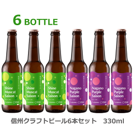 信州 クラフト セゾン ビール 6本セット 8PeaksBREWING × てっぱJAPAN シャインマスカットセゾン ナガノパープルセゾン 飲み比べセット 八ヶ岳 クラフトビール 地ビール ビール エイトピークス お土産