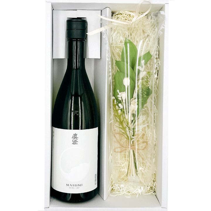 楽天市場】送料無料 日本酒と花 ギフトセット 真澄 白 ＆ エアフルール  