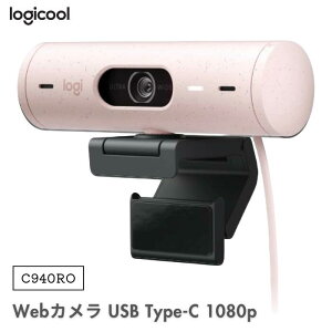 �� Logicool Web�J���� C940RO ���[�Y �t��HD 1080P �I�[�g�t�H�[�J�X �������␳ �m�C�Y���_�N�V���� �}�C�N �L����p 90�x �v���C�o�V�[�V���b�^�[ Brio 500 ���W�N�[��
