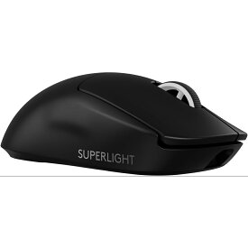 ●Logicool G PRO X SUPERLIGHT 2 ワイヤレス ゲーミングマウス G-PPD-004WL-BK ブラック 軽量 60g LIGHTFORCE ハイブリッドスイッチ LIGHTSPEED HERO2 センサー USB Type-C 充電 連続ワイヤレス充電システム POWERPLAY 対応 ゲーミング マウス 充電式 無線 windows