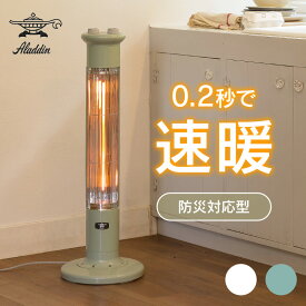 ★ アラジン Aladdin グラファイトヒーター 電気ストーブ 遠赤グラファイトeヒーター 900W グリーン ホワイト CAH-1G9D 遠赤外線 電気暖房 タワー型 縦型 横型 レトロ おしゃれ 暖房 寒さ対策 コンパクト 電気ストーブ 家電 メーカー保証 1年 正規販売店