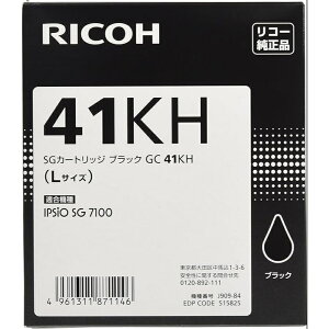 �� RICOH ���� SG�J�[�g���b�W GC41KH �u���b�N L�T�C�Y ���R�[