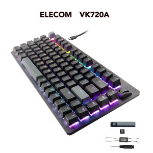  ELECOM Q[~OL[{[h TK-VK720ABK-EN V custom VK720A sbhgK[ L ubN GR