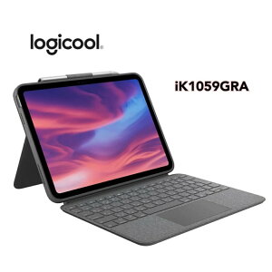 Logicool iPad 10.9 C` 10 Ή gbNpbht L[{[ht P[X Combo Touch iK1059GRA {L[{[h X}[gRlN^ obNCg IbNXtH[hO[ WN[