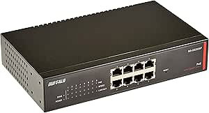  BUFFALO C[2 Giga PoE X}[gXCb` 8|[g BS-GS2008P obt@[