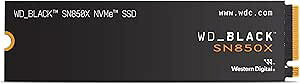  WD_BLACK 4TB SN850X NVMe ^Q[~OSSD \bhXe[ghCu - Gen4 PCIe M.2 2280 ō7300MB/s - WDS400T2X0E EGX^fW^