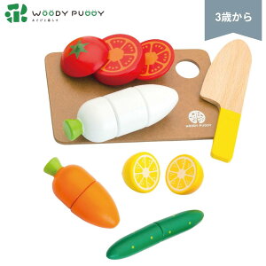 ●ウッディプッディ はじめてのおままごと サクサクお料理デビューセット マグネット 木のおもちゃ ままごと 正規品 ギフト プレゼント