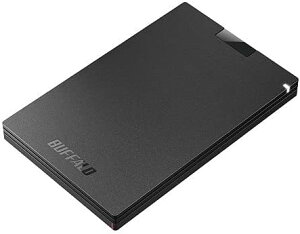 �� BUFFALO �|�[�^�u��SSD SSD-PG2.0U3-BC USB3.2(Gen1) Type-A 2.0TB �u���b�N �o�b�t�@���[
