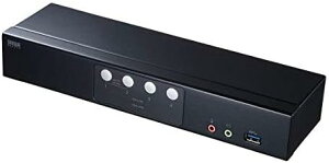 �� SanwaSupply DisplayPort�Ή��p�\�R�������ؑ֊� SW-KVM4HDPU USB 4�|�[�g �T�����T�v���C