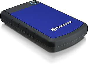 �� Transcend �n�[�h�f�B�X�N 4TB USB3.1 Gen1�Ή� �ϏՌ��V���R���P�[�X �O�t�� USB Type-A TS4TSJ25H3B �g�����Z���h