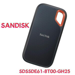 �� SanDisk �G�N�X�g���[�� �|�[�^�u��SSD 8TB SDSSDE61-8T00-GH25 USB3.2Gen2 �T���f�B�X�N