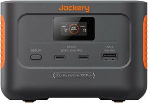 �� Jackery �|�[�^�u���d�� 100 Plus 31000mAh ���o�C���o�b�e���[ 99.2Wh/128W ��s�@�Ɏ������݂��\ �����_�S ���^ 1.8���ԂŃt���[�d USB�o�� �ƒ�p �A�E�g�h�A�p �������g �W���N��