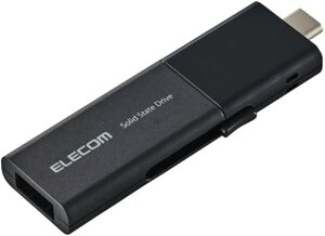 �� ELECOM �O�t��SSD ESD-EWB1000GBKR USB3.2 Gen1 �Ή� �X���C�h�� �}�j���A��QR�V�[���t 1TB �u���b�N �G���R��