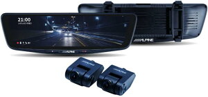 �� ALPINE �h���C�u���R�[�_�[���� 10�C���`�f�W�^���~���[ DVR-DM1000B-IC (�o���h�����^�C�v/�ԓ����A�J����) �t�� �A���p�C��