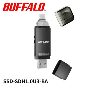 �� BUFFALO �X�e�B�b�N�^SSD SSD-SDHU3�V���[�Y 1TB SSD-SDH1.0U3-BA �u���b�N �o�b�t�@���[
