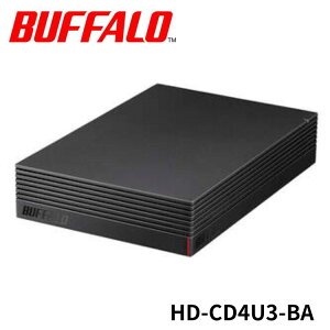 �� BUFFALO �O�t���n�[�h�f�B�X�N HD-CD4U3-BA �O�t��HDD �u���b�N 4TB /�����u���^ �o�b�t�@���[
