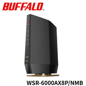 �� BUFFALO ����LAN�e�@ WSR-6000AX8P/NMB �u���b�N �o�b�t�@���[