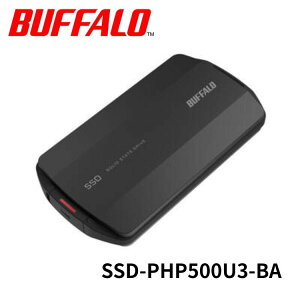 �� BUFFALO �|�[�^�u��SSD SSD-PHP500U3-BA �u���b�N �o�b�t�@���[