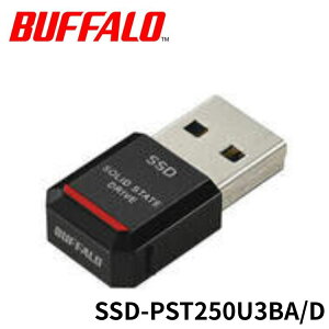 �� BUFFALO �O�t��SSD SSD-PST250U3BA/D 250GB �u���b�N �o�b�t�@���[