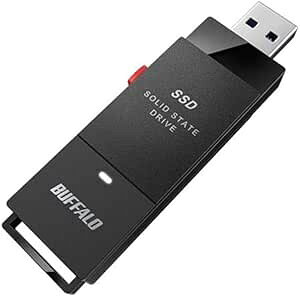 �� BUFFALO �|�[�^�u��SSD SSD-PUT250U3-BKC USB3.2(Gen1) 250GB �X�e�B�b�N�^ �o�b�t�@���[