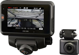 �� COMTEC �h���C�u���R�[�_�[ ZDR059 �t�� 360�x�S����+�����J�������� 4G LTE�ʐM�@�\/STARVIS/�㑱�Ԑڋ߂��m�点�@�\���� �����N�� �h�����R �R���e�b�N