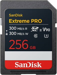 �� SanDisk Extreme PRO SDSDXDM-256G-GHJIN SD�J�[�h 256GB SDXC Class10 UHS-II V90 �ǎ�ő�300MB/s �T���f�B�X�N