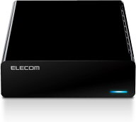 ● ELECOM 外付けハードディスク ELD-STV020UBK HDD 2TB テレビ録画 PC ファンレス設計 静音 縦置き/横置…
