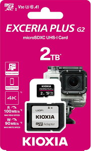 �� KIOXIA EXCERIA Plus G2 2TB microSD�������[�J�[�h LMPL2M002TG2 �L�I�N�V�A