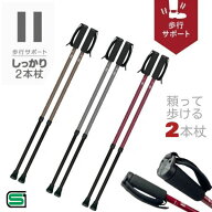 【送料無料】シナノ しっかり2本杖 2本杖 自立歩行が難しい方も 頼って歩ける2本杖 ウォーキングポール …