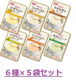 (N) 栄養支援 スープ 6種×各5袋 【30個セット】 詰合せ セット ホリカフーズ E1633