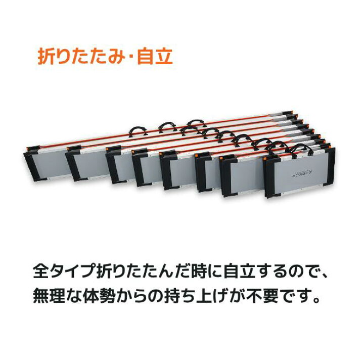 楽天市場】【送料無料】 ケアメディックス 可搬形スロープ 幅70cm×長さ 
