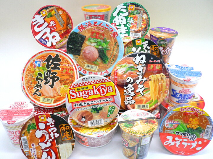 楽天市場】【送料込み】カップ麺いろいろ詰め合わせ 【17個セット 
