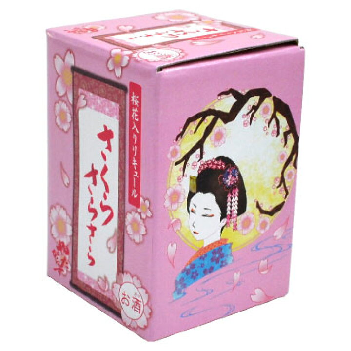 楽天市場 お年賀 御年賀 プレゼント 天然の桜花入り リキュールやたがらす さくらさらさら 180ml 北岡本店 引き出物 海外 土産 櫻 花びら お花見 プチ花見 巣籠り 内祝い 誕生日 お供え 熨斗不可 酒食処 寺津屋