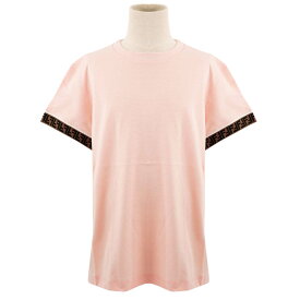 FENDI フェンディ 半袖Tシャツ JUI018 7AJ T-SHIRT UNISEX JERSEY TINTO キッズ 子供用 ガールズ 女の子 ボーイズ 男の子 ズッカ柄 F16WG ROSSO RED ピンク
