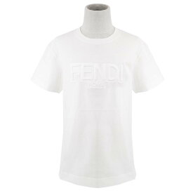 FENDI フェンディ 半袖Tシャツ JUI031 7AJ T-SHIRT UNISEX JERSEY TINTO キッズ 子供用 ガールズ 女の子 ボーイズ 男の子 F0ZNM BIANCO WHITE ホワイト