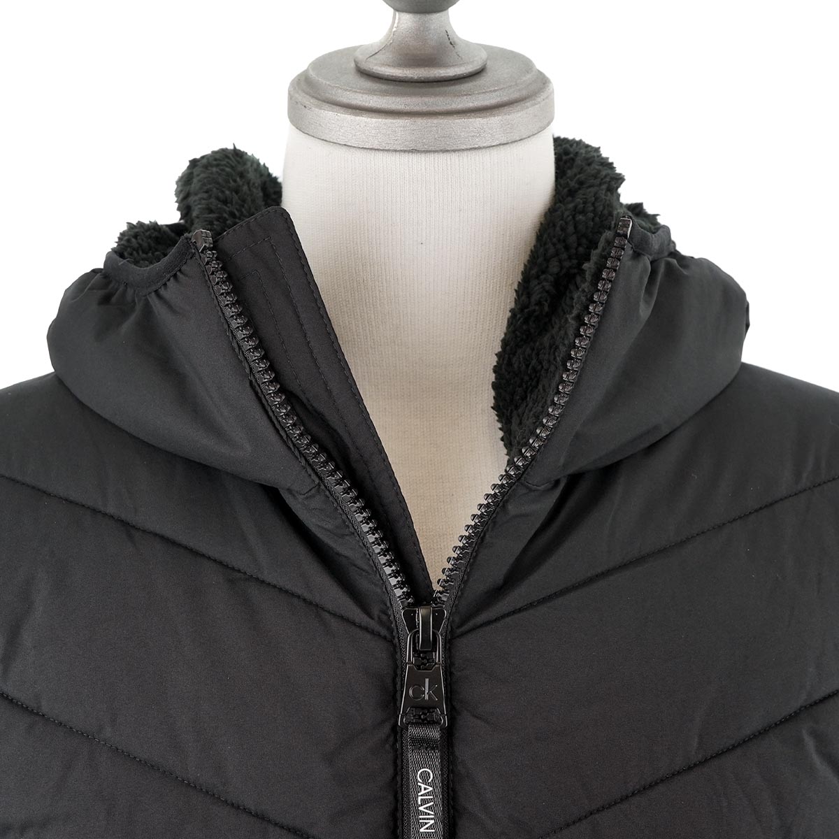 中綿ジャケット Calvin Klein カルバンクライン CM155201 Hooded Stretch Jacket メンズ 男性 EBONY  BLACK エボニーブラック | インポートショップTERESA